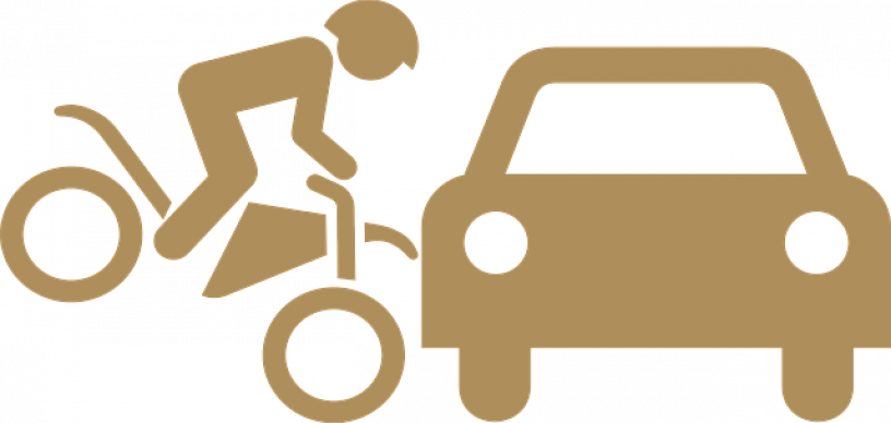 Olycka cykel bil