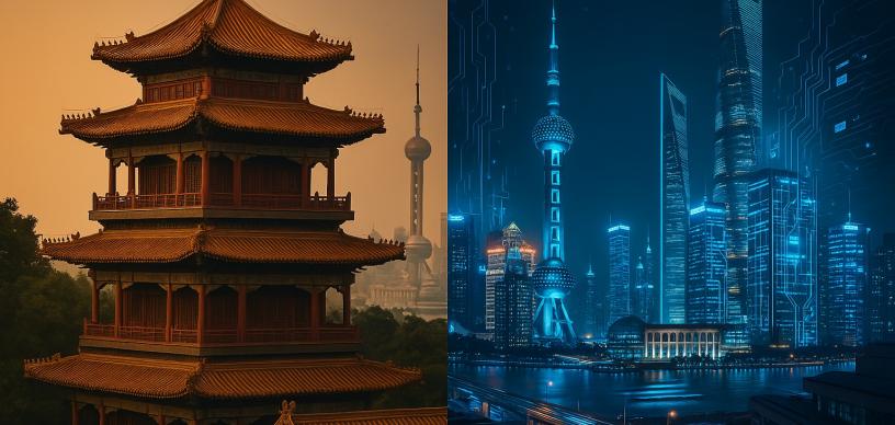 Kina_traditionellt_Hightech