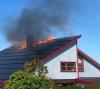 Brand i hus med solceller